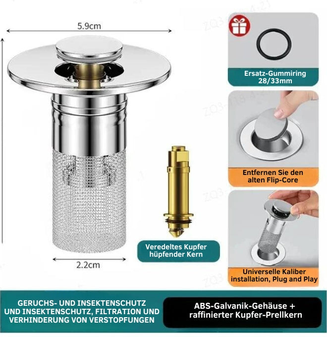 DrainBarrier™ - Bodenablauffilter aus Edelstahl