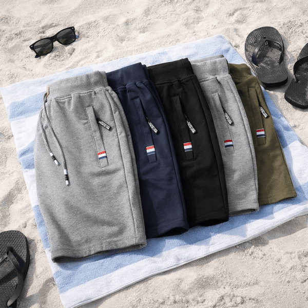 Hary - Baumwoll Shorts mit Reißverschlusstaschen