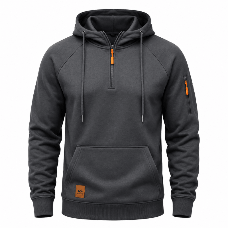 Juventus - Quarter Zip Hooded Sweatshirt