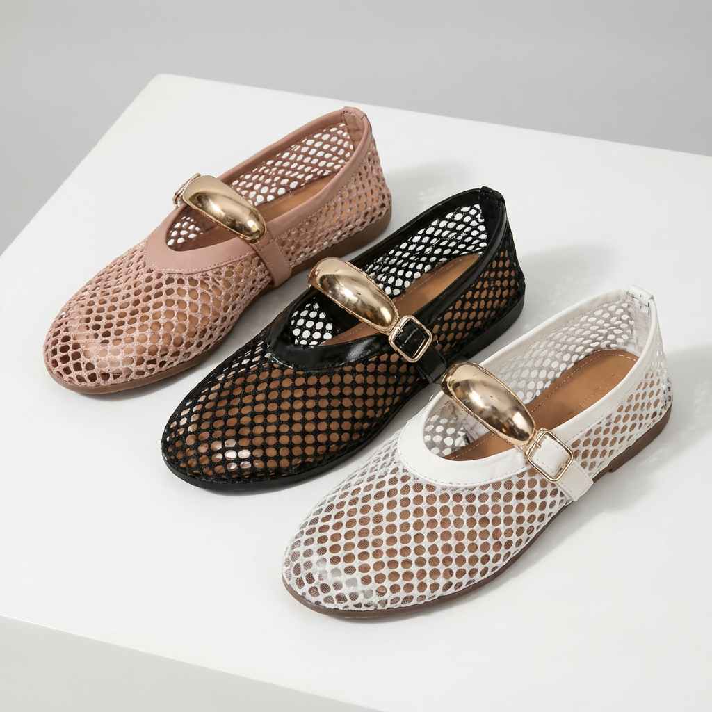 Anahi - Atmungsaktive Mary Jane Schuhe