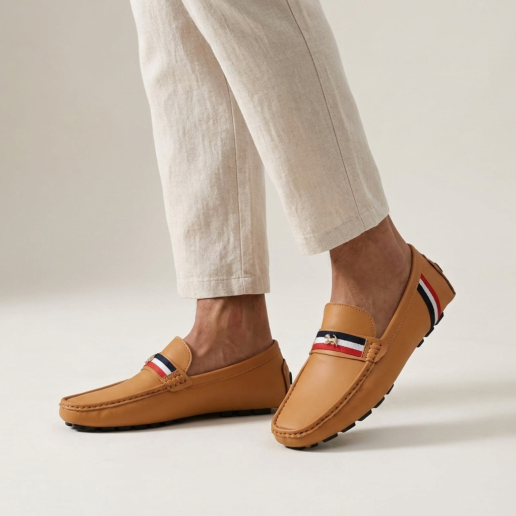 Javon - Bequemer Loafer MIT Streifenmuster
