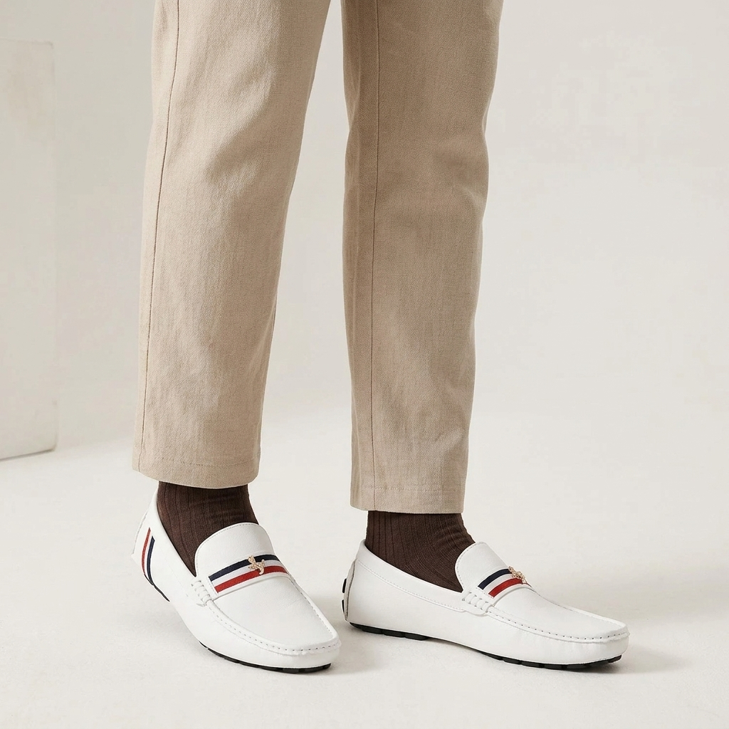 Javon - Bequemer Loafer MIT Streifenmuster
