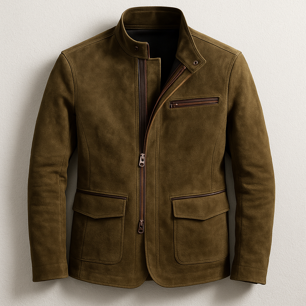 Plamen – Wildleder Jacke Mit Taschen
