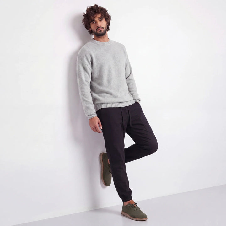 Muhittin – Sneaker mit Strickobermaterial Und Schnürverschluss