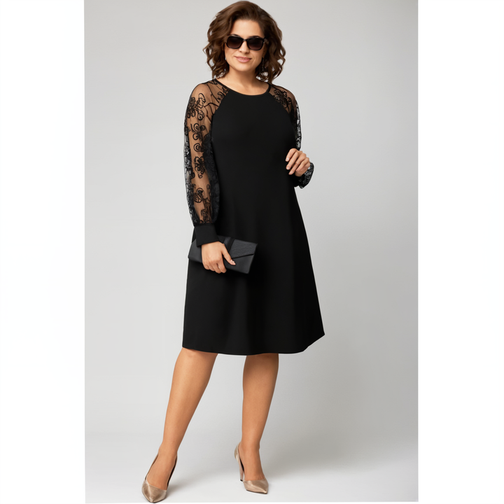 Irina - Kleid Mit Spitzenärmeln