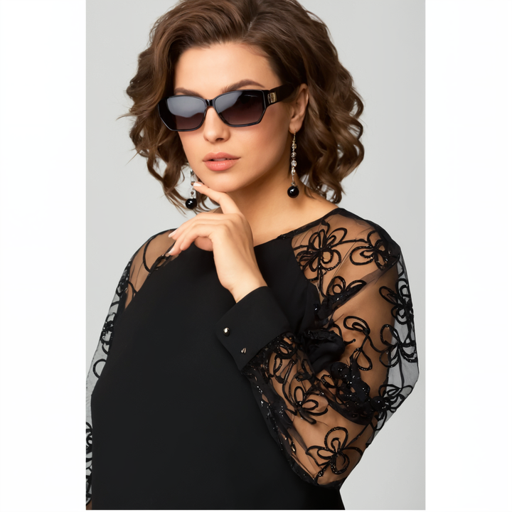 Irina - Kleid Mit Spitzenärmeln