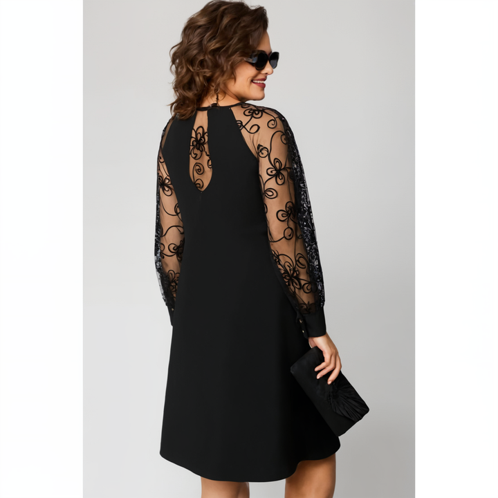 Irina - Kleid Mit Spitzenärmeln