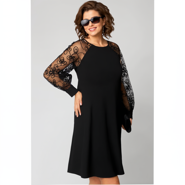 Irina - Kleid Mit Spitzenärmeln