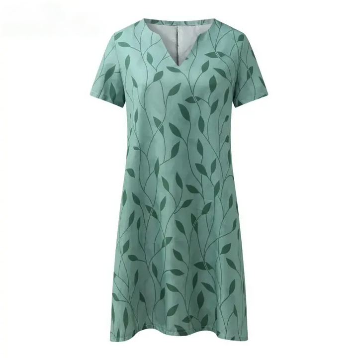 Jette - Lässiges Bedrucktes Kleid
