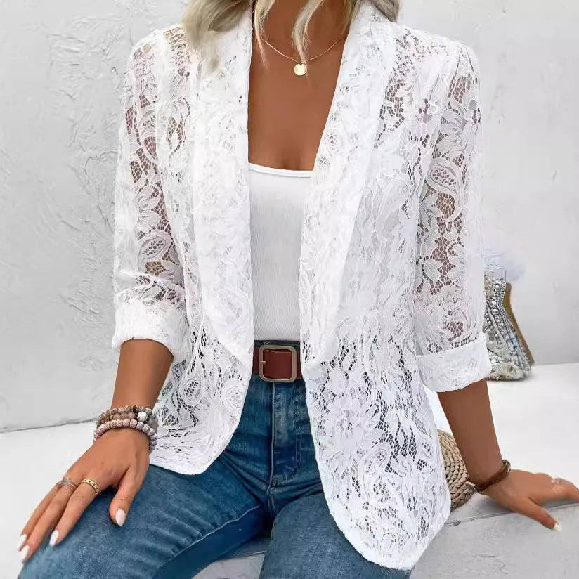 Naemi – Eleganter Spitze Blazer