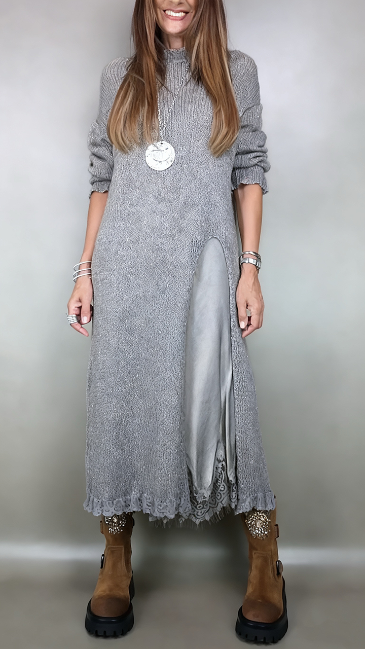 Jesika – Stilvoller Langer Pullover Mit Kleid