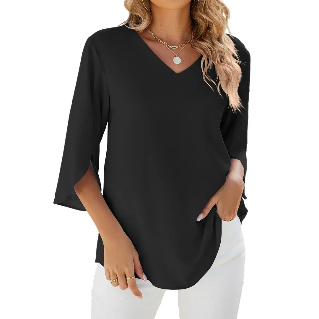 Zuella - Bluse Mit V-Ausschnitt