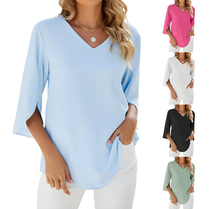 Zuella - Bluse Mit V-Ausschnitt