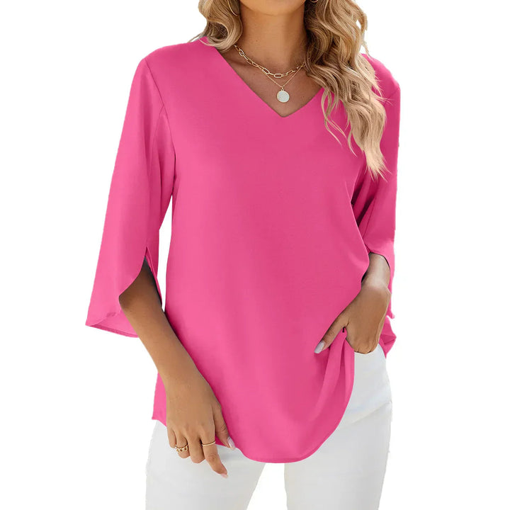 Zuella - Bluse Mit V-Ausschnitt