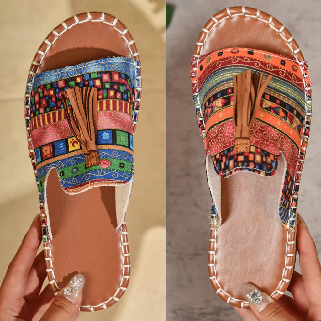 Margaret – Sandalen Mit Quasten im Bohemian Stil