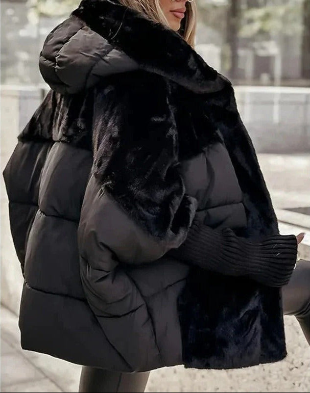 Cortnee – Übergroß Steppjacke Mit Kapuze