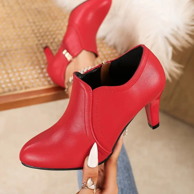 Darcie - Orthopädische Lederstiefel Mit Seitlichem Reißverschluss