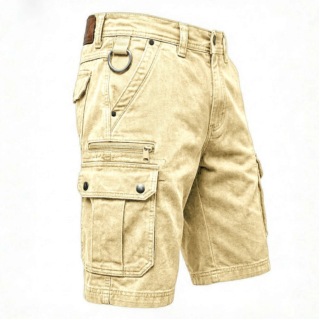 Pezeshkian – Stilvolle Denim-Fracht-Kurzhosen