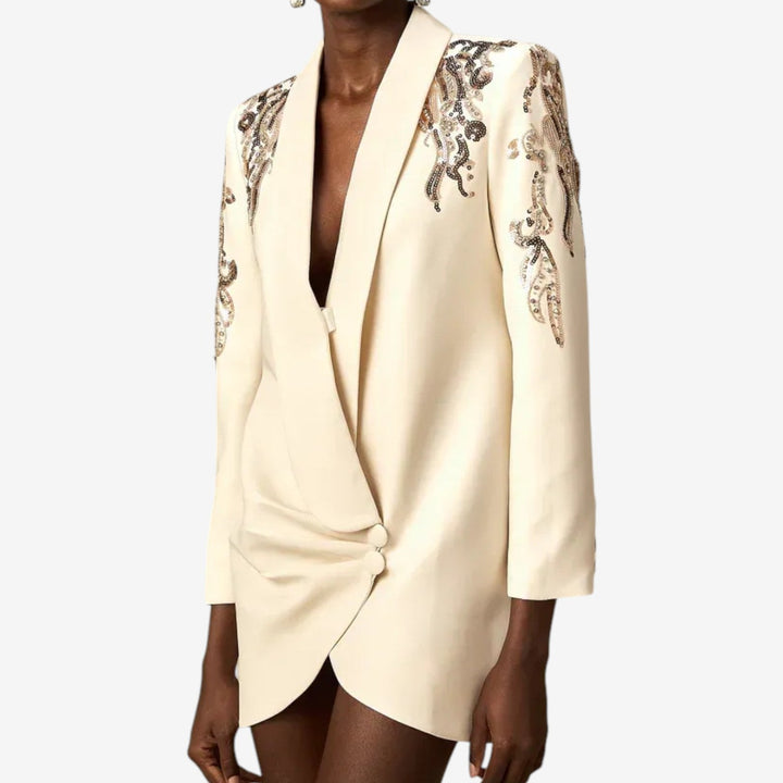 Lidija – Elegantes Besticktes Kleid