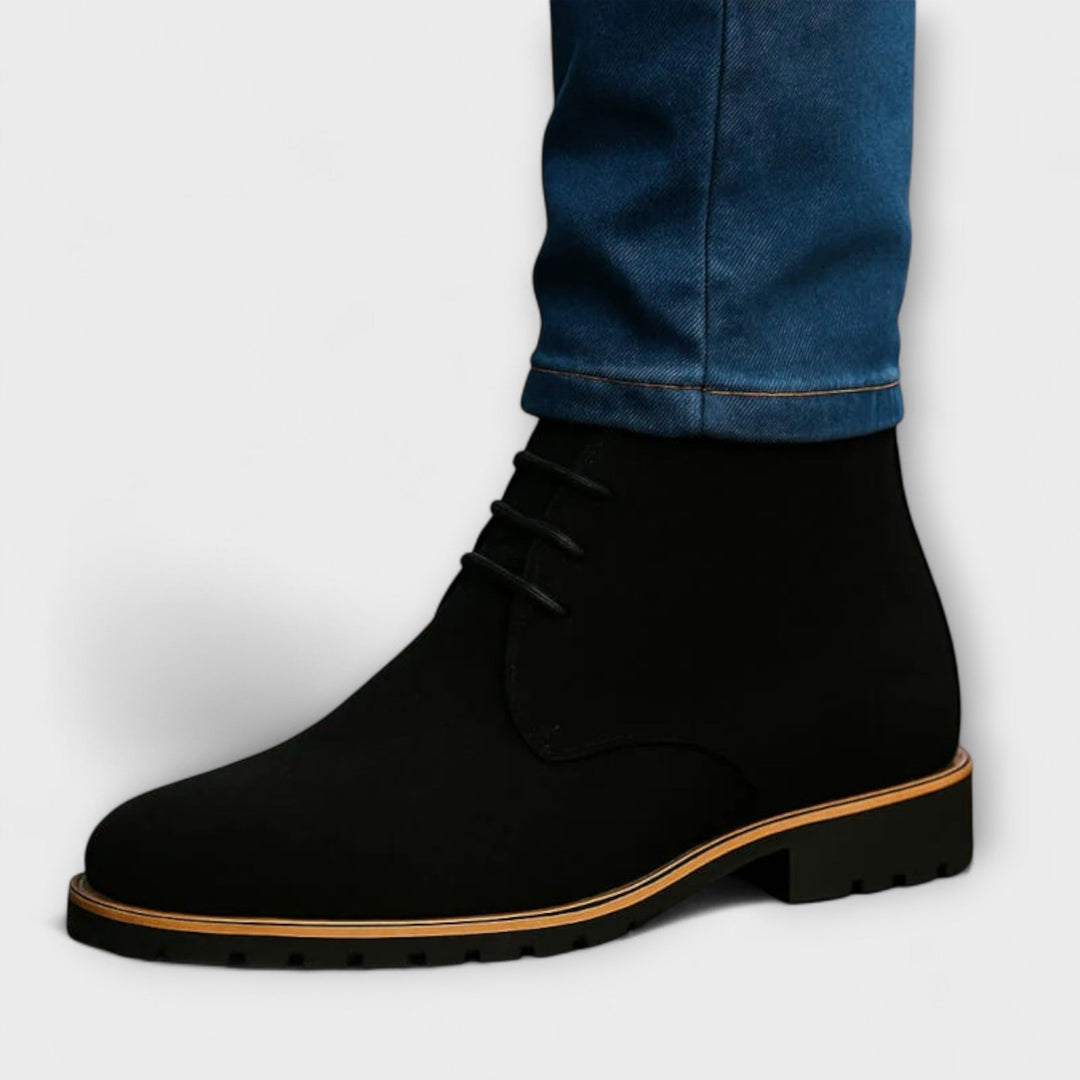 Rubin – Schnürstiefel Aus Wildleder