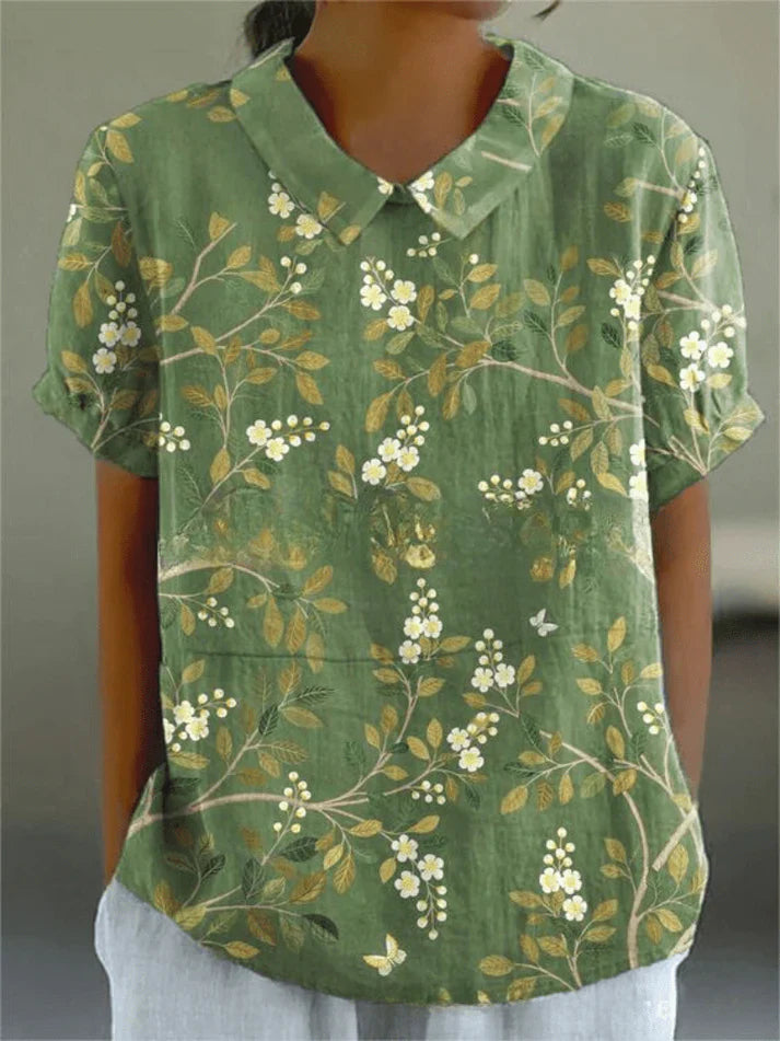Inga - Bluse Mit Blumendruck