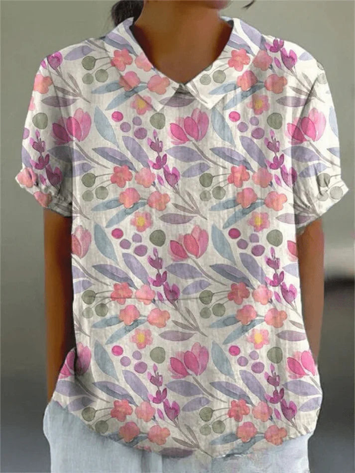 Inga - Bluse Mit Blumendruck