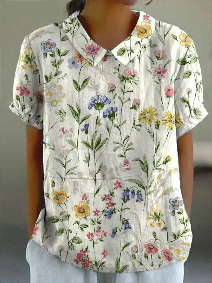 Inga - Bluse Mit Blumendruck