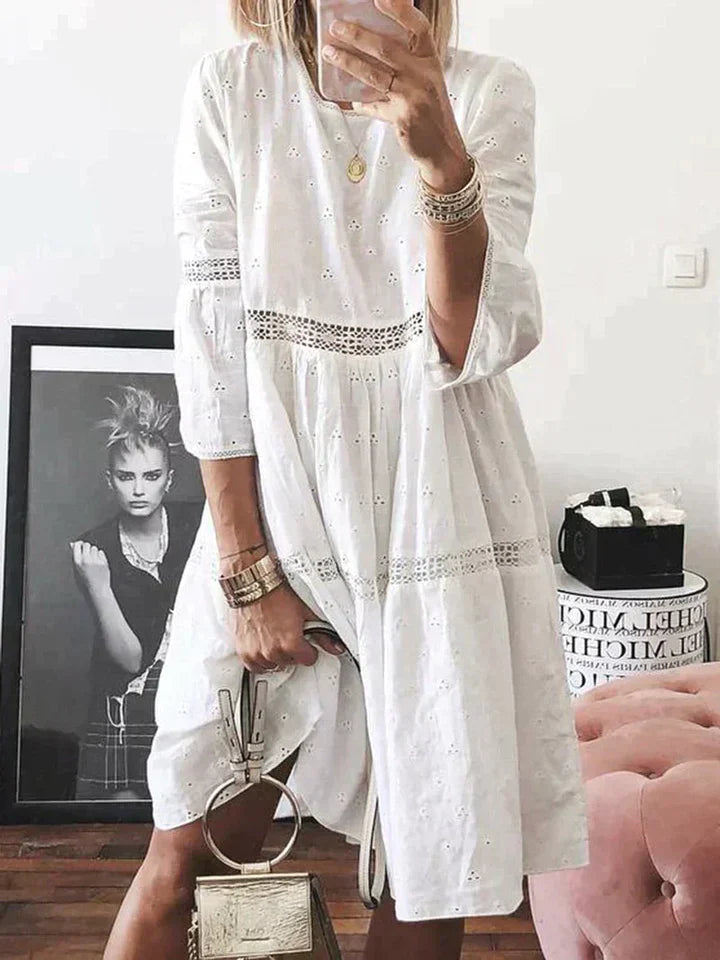 Kayla - Stickerei Kleid