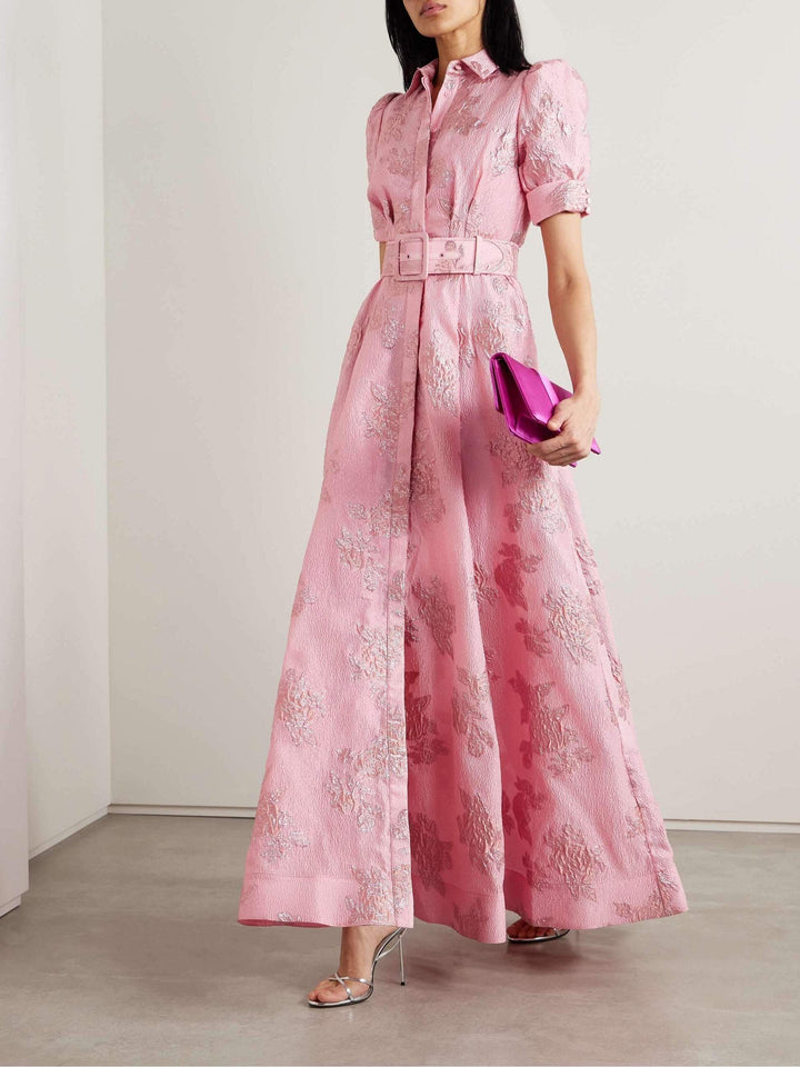 Anabella - Langes Kleid Mit Puffärmeln