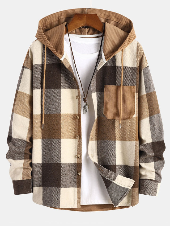 Gaston – Flanell Hemd Mit Kapuze