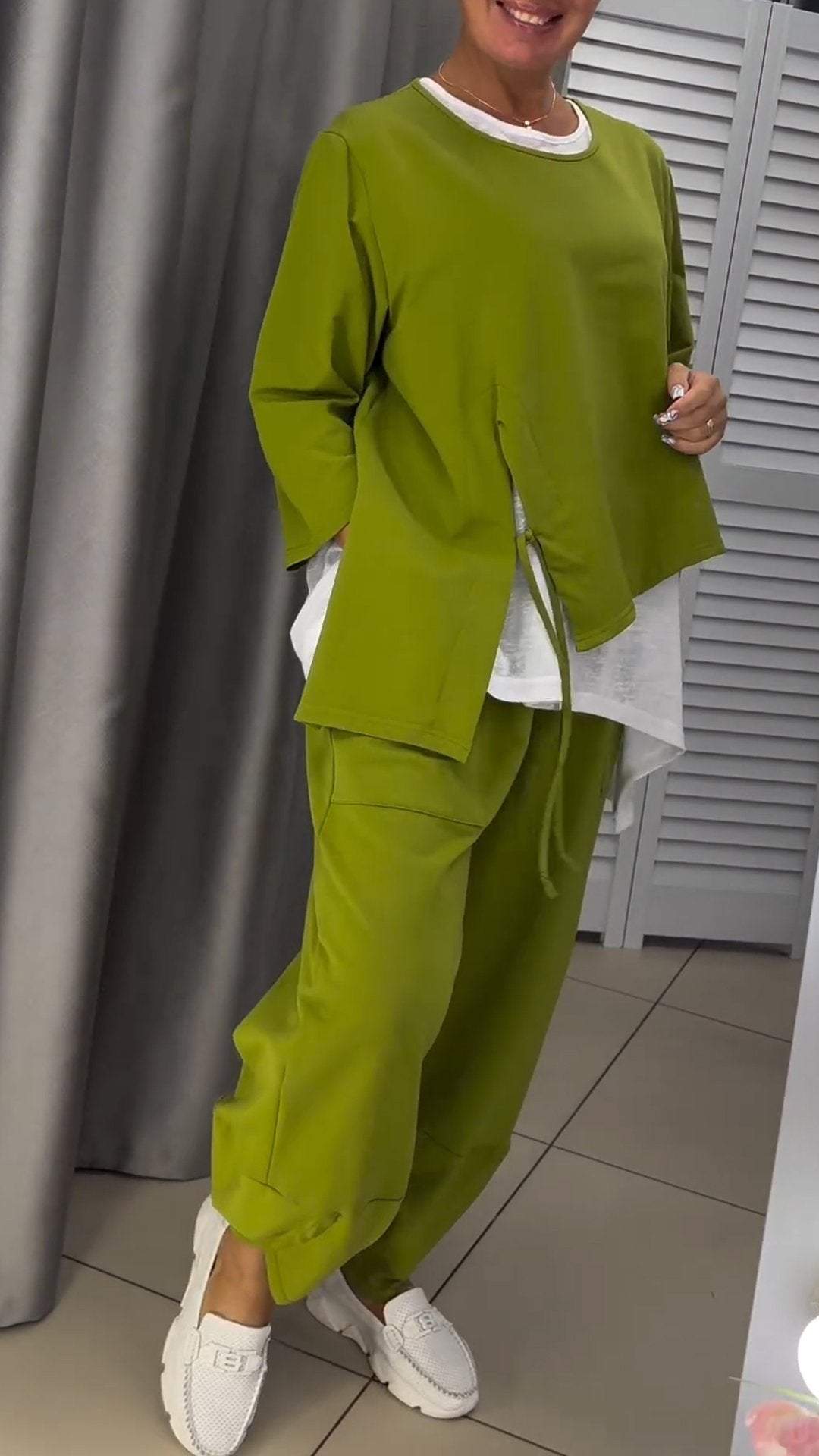 Novalie – Rundhals Oberteil und Hose Set