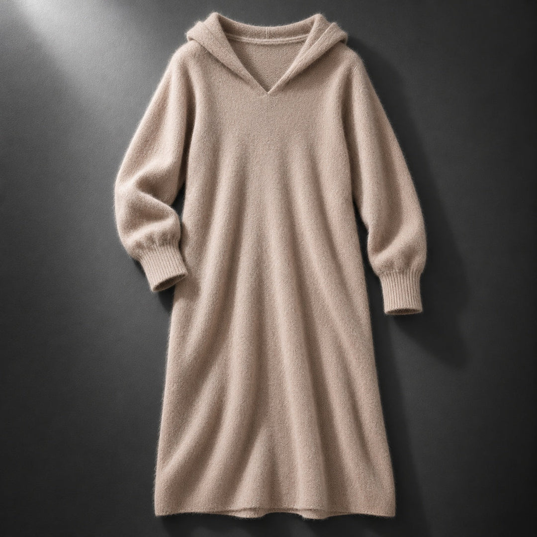 Karsyn - Kaschmir Kleid Mit Kapuze