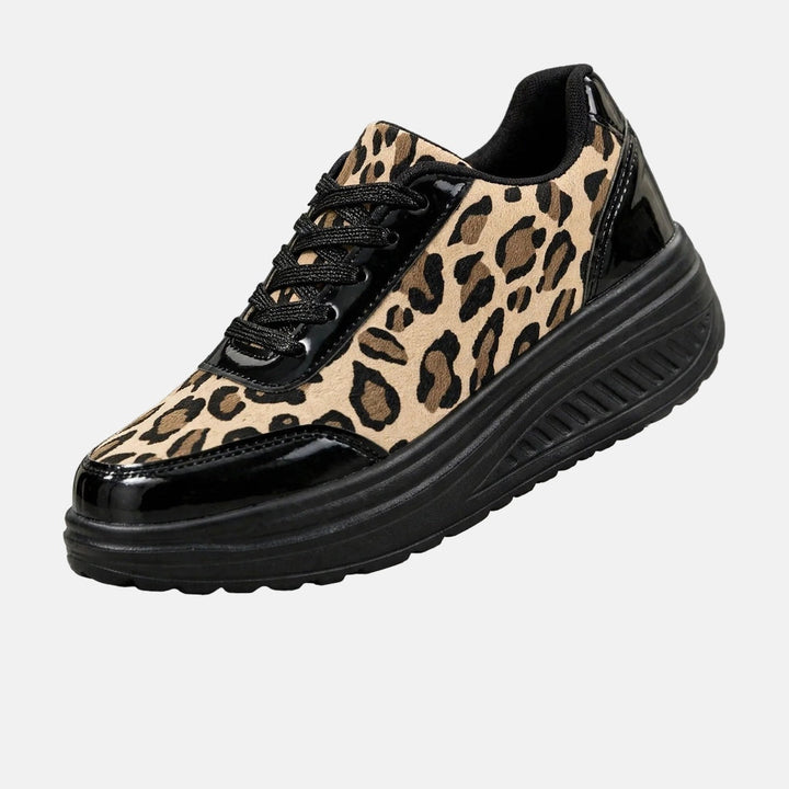 Alika - Sneaker Mit Keilabsatz Und Leopardenmuster