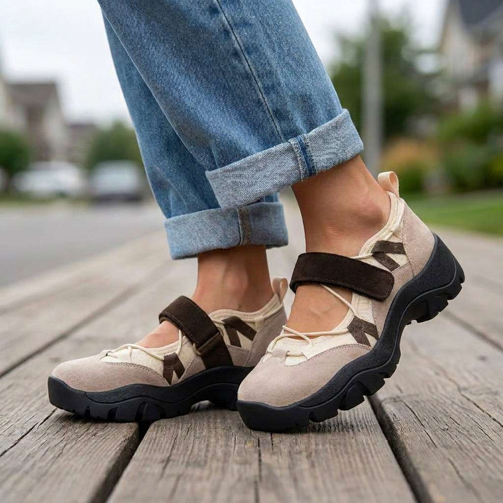 Wylma – Sneaker Mit Breiter Sohle Und Klettverschluss