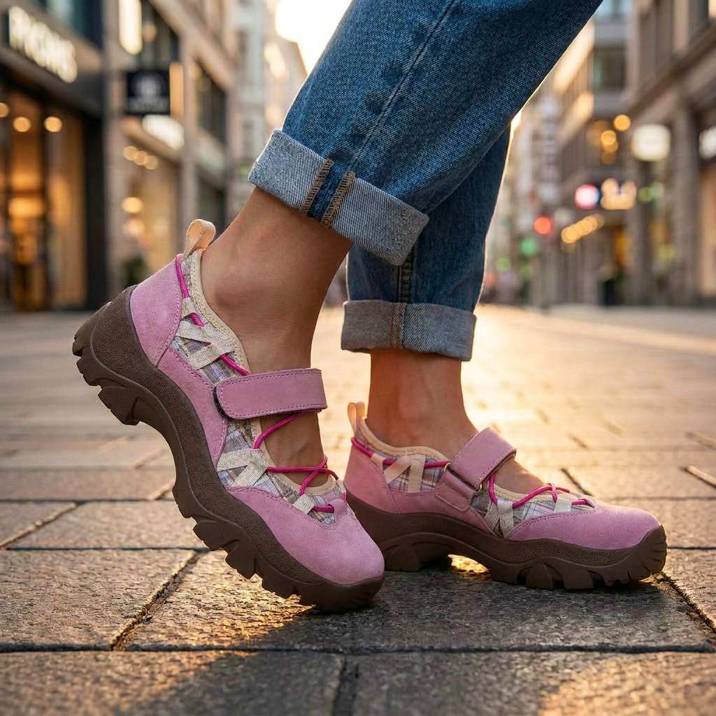 Wylma – Sneaker Mit Breiter Sohle Und Klettverschluss