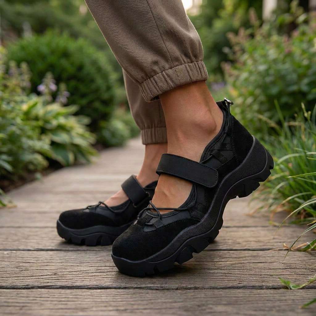 Wylma – Sneaker Mit Breiter Sohle Und Klettverschluss