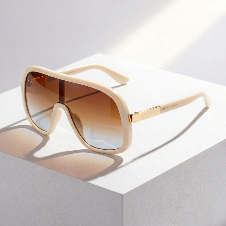 LumaVex - Sonnenbrille Im Shield Stil Mit Breit Getönten Gläsern