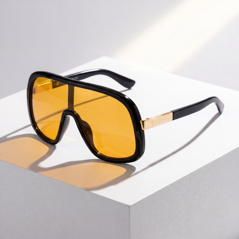 LumaVex - Sonnenbrille Im Shield Stil Mit Breit Getönten Gläsern