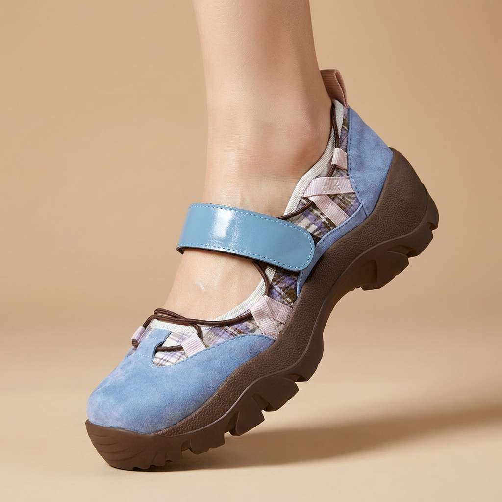 Wylma – Sneaker Mit Breiter Sohle Und Klettverschluss