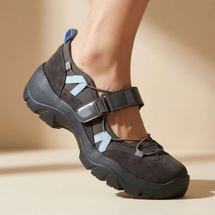 Wylma – Sneaker Mit Breiter Sohle Und Klettverschluss