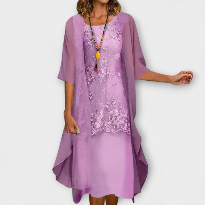 Himonika – Elegantes Kleid Mit Blumenmuster