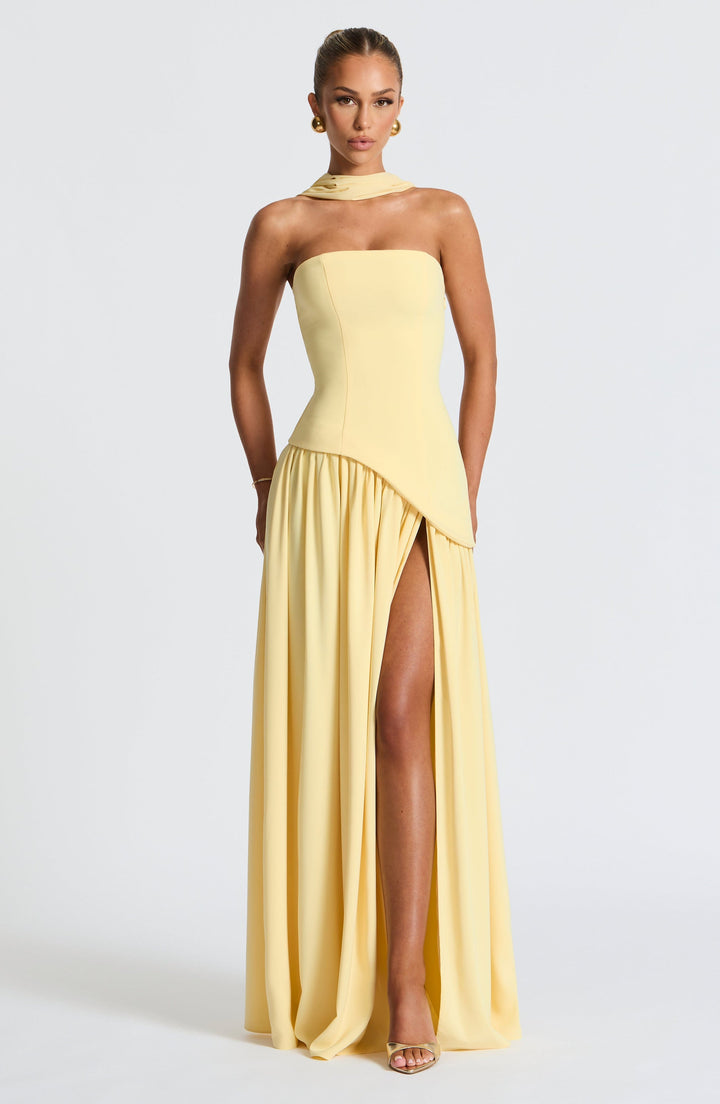 Zalfaa - Elegantes Ärmelloses Langes Kleid