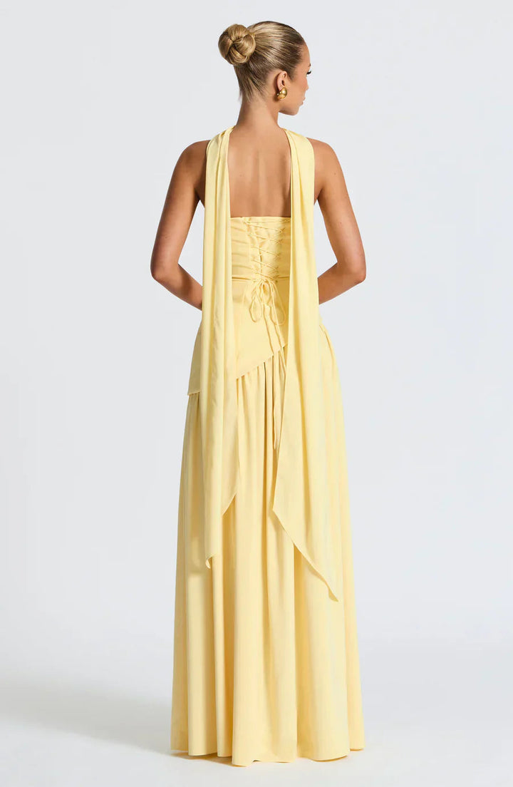 Zalfaa - Elegantes Ärmelloses Langes Kleid