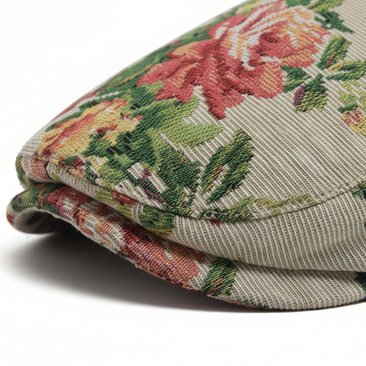 Sekou -Flache Mütze mit Blumenmuster