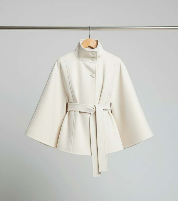 Stolsmo – Jacke Mit Hohem Kragen Und Gürtel