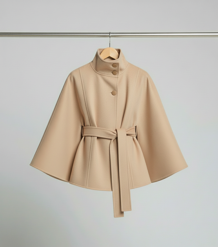 Stolsmo – Jacke Mit Hohem Kragen Und Gürtel