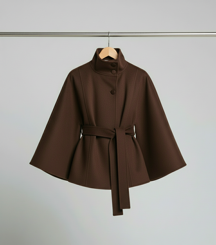 Stolsmo – Jacke Mit Hohem Kragen Und Gürtel