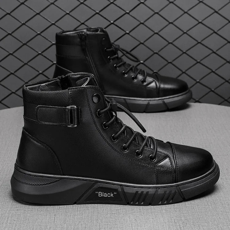 Quentin - Schnürstiefel Aus Leder