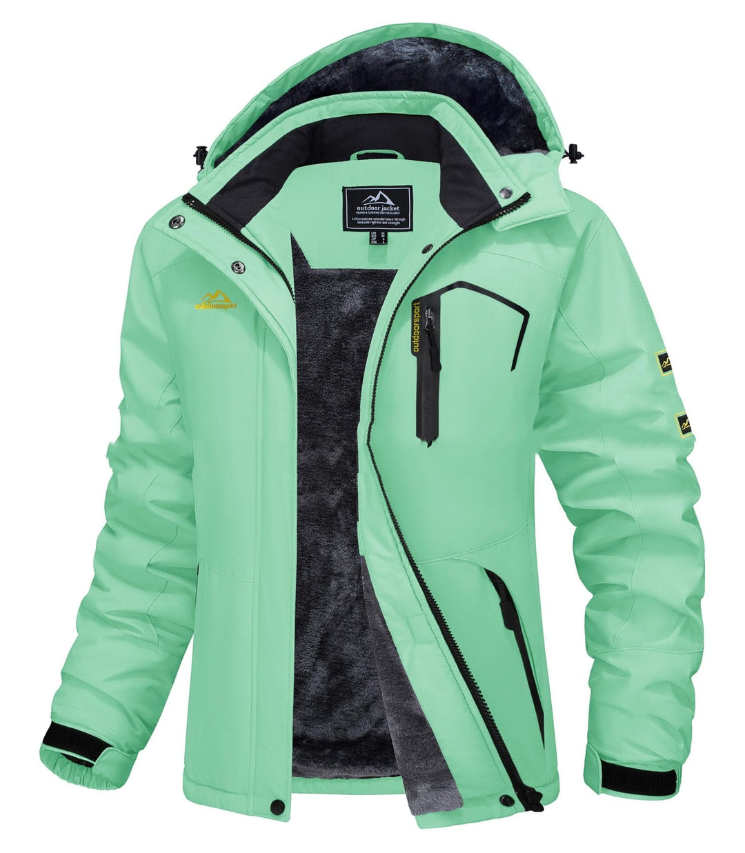 Jerieka – Winterjacke Mit Kapuze Und Fleecefutter