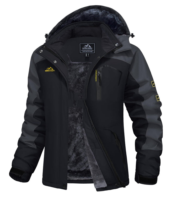 Jerieka – Winterjacke Mit Kapuze Und Fleecefutter